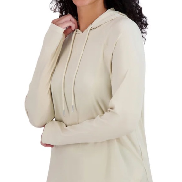 SAGE Women's Lightweight Hoodie Tan - Picture 2 of 3